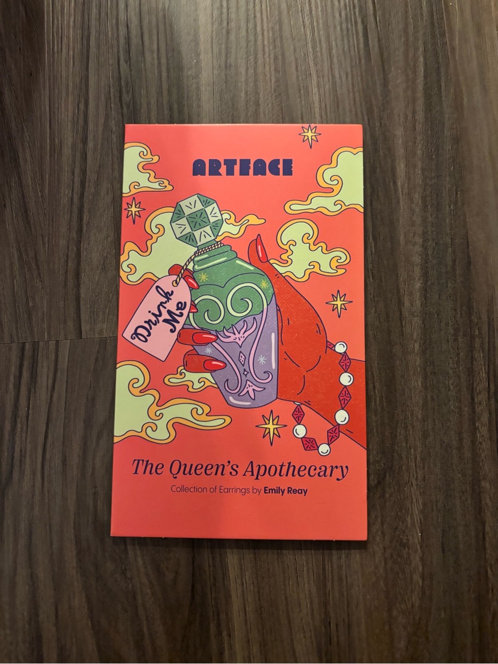 The Queen's Apothecary Print – Red and Green Home EARRINGS